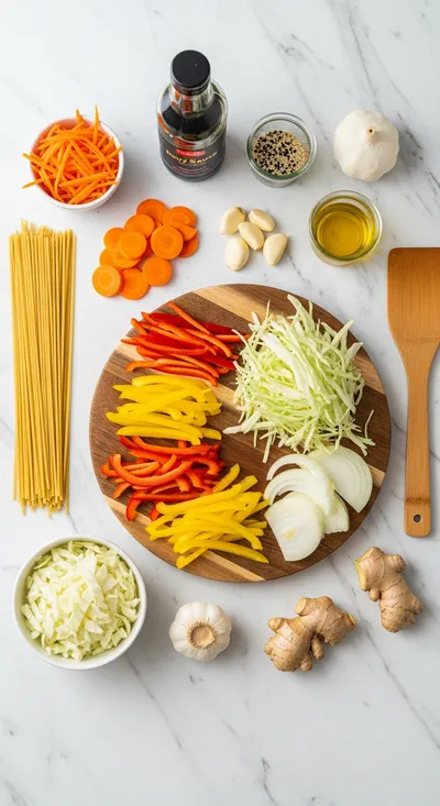 Easy Chow Mein Recipe - cooking process
