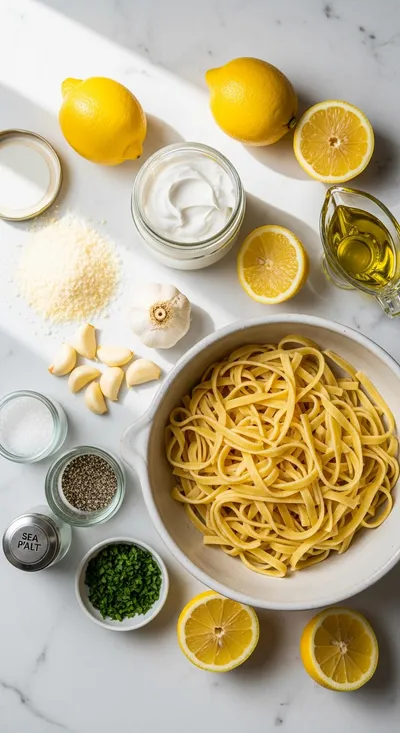 Creamy Lemon Pasta Recipe - cooking process