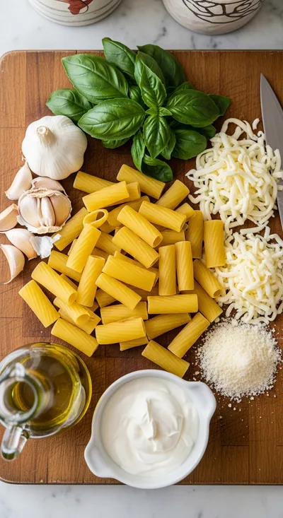 Creamy Rigatoni Pasta - cooking process