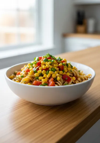 Healthy Street Corn Pasta Salad