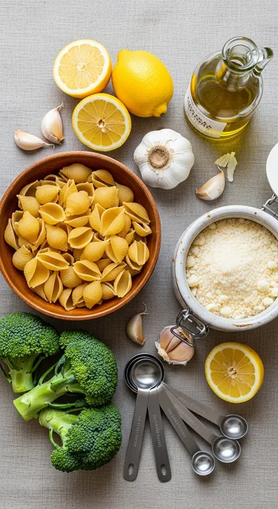 Lemon Broccoli Pasta - cooking process