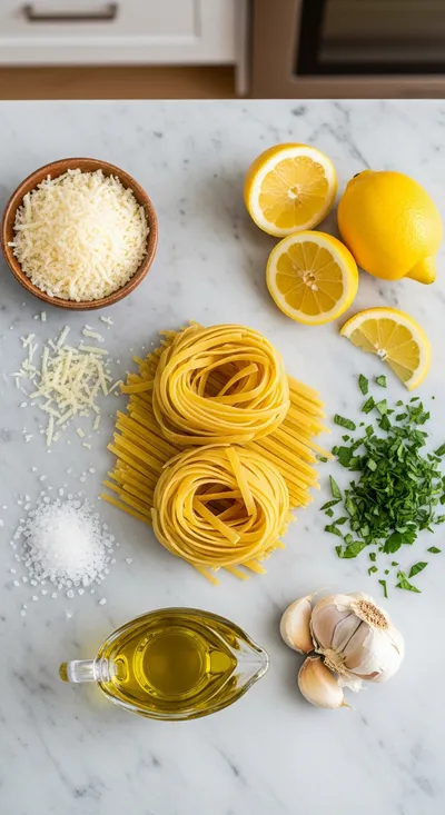 Lemon Pasta – No Butter or Cream - cooking process