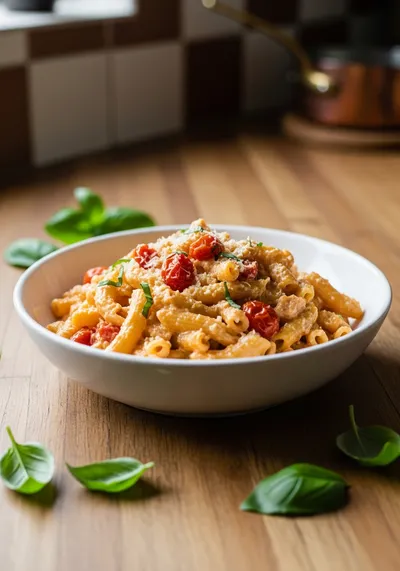 Roasted Tomato and Garlic Ricotta Pasta
