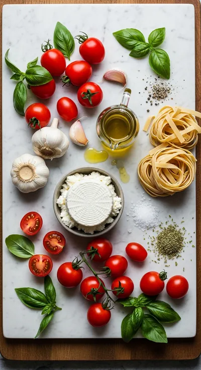 Roasted Tomato and Garlic Ricotta Pasta - cooking process
