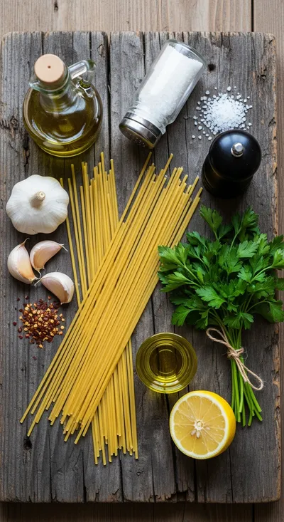 Spaghetti Aglio E Olio – 20-Minute Quick Pasta - cooking process